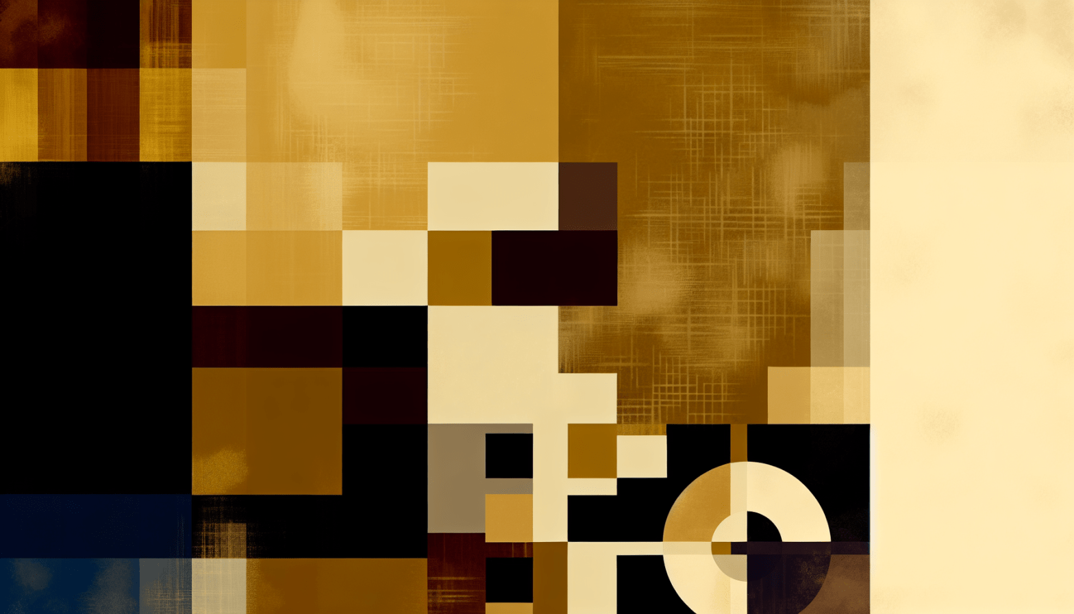 Abstract post image that is flat, clean, and evoke a sense of calm and warmth with art deco influences.